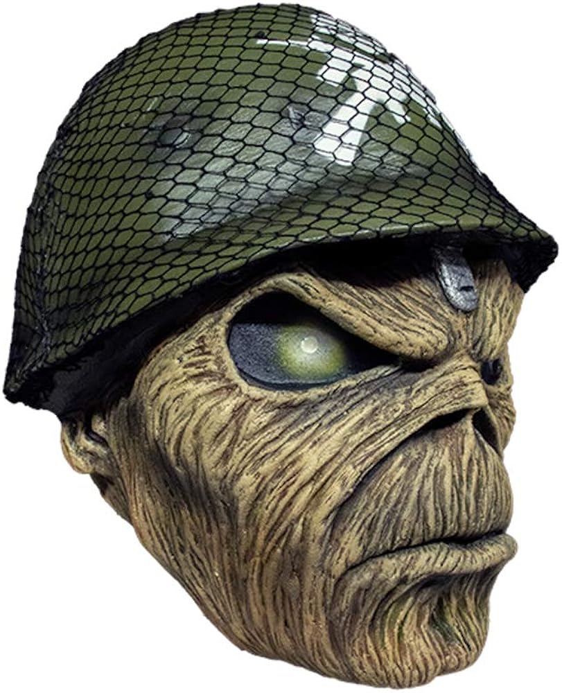 Trick Or Treat Studios Iron Maiden A Matter of Life and Death Adult Costume Mask Multicolor