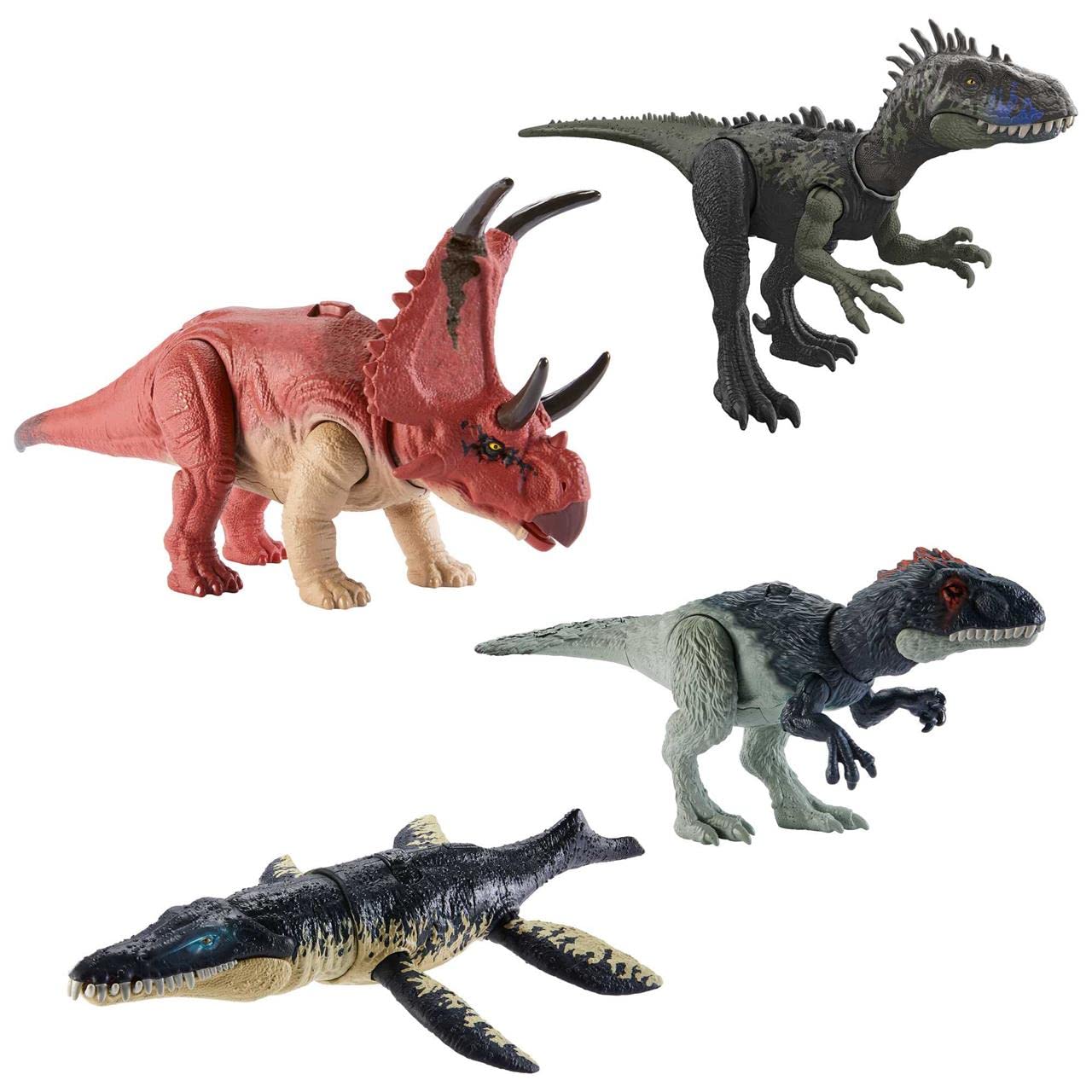 Mattel - Jurassic World Wild Dinosaur Figure Roars and Hits Assorted Models (HLP14