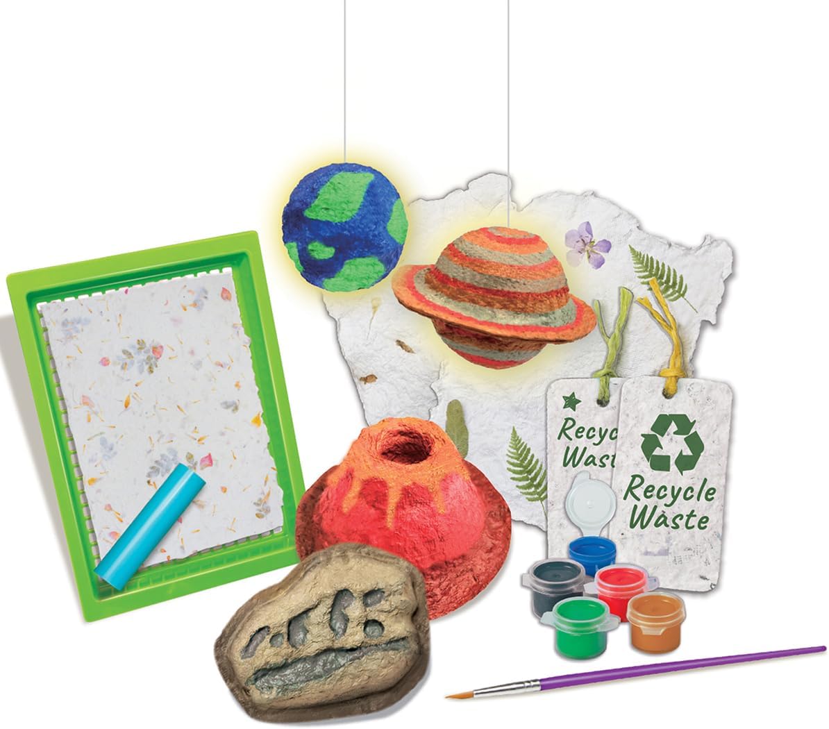 4M Green Science Paper Making, Re-cycle Used Paper for Making Enviro Friendly Science and Craft Projects, For Boys and Girls Ages 5+