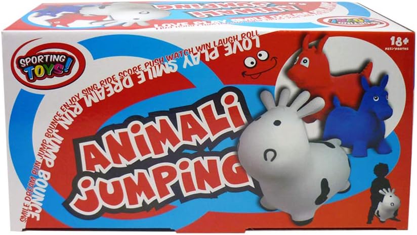 Sport1 Jumping Animals Toy, White