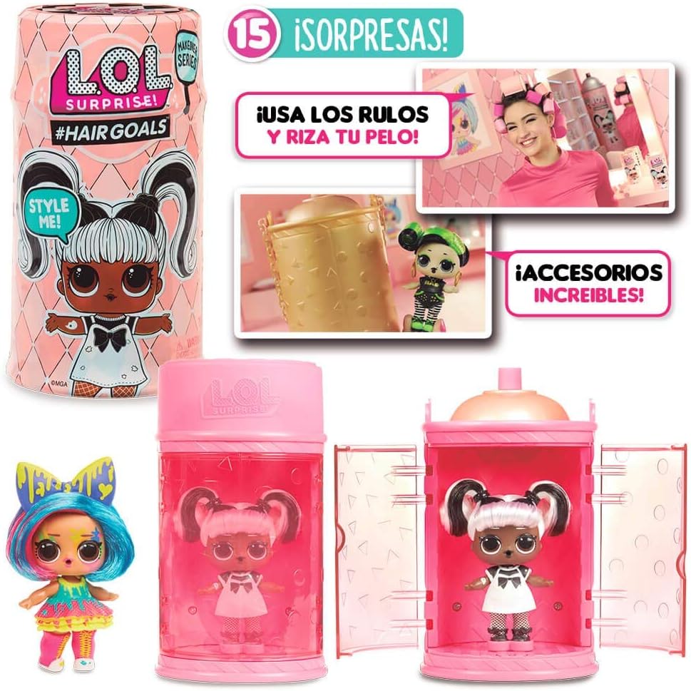 L.O.L. Surprise!, Giochi Preziosi LLU63000 LOL Surprise Hairgoals, Modelli Assortiti