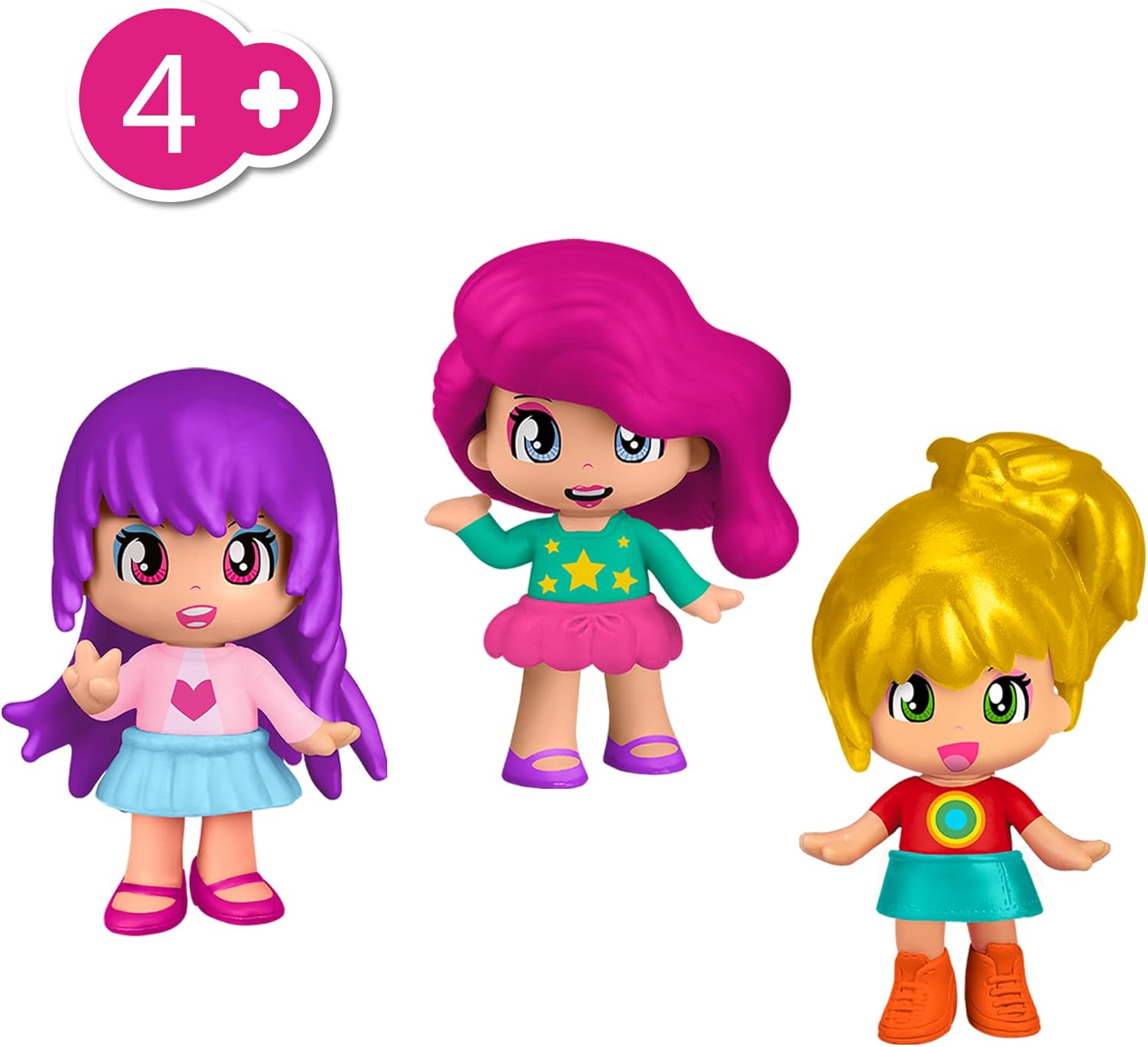 Pinypon - Surprise Reveal 3, gelbe Überraschungspuppe, mit 5 Zubehörteilen für die Minifigur und Überraschungskleidung, für Mädchen und Jungen ab 3 Jahren, Famosa (PNY28300