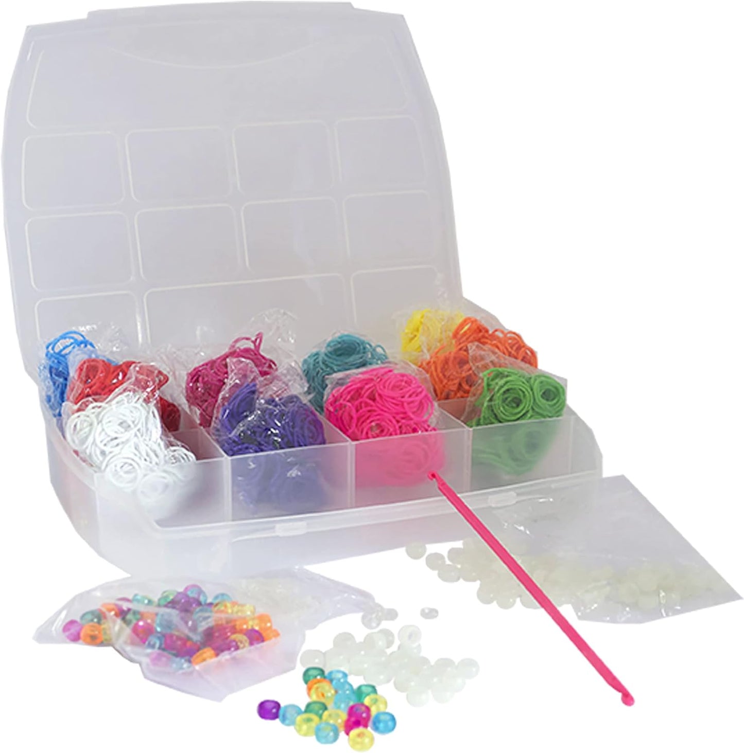 Elasticolor Pro Refill Set Medium, Box with Coloured Elastics to Build Bracelets and Necklaces