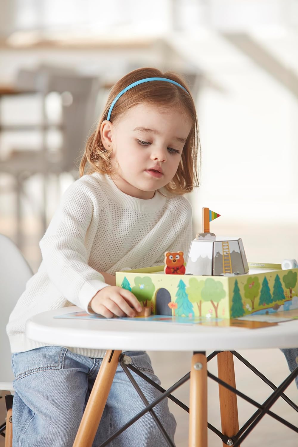 Goula Bear Adventure - Kids Board Games, Capture the Flag Game - Reach the Mountain & Develop Early Learning Skills - Fun Puzzle Board Games for Children - For 2 to 4 Players, Ages 3 Years Plus