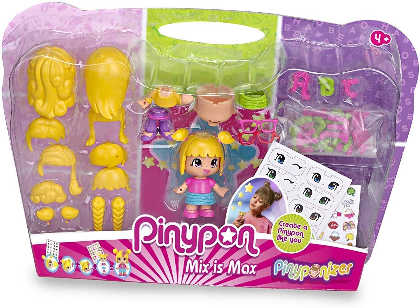 Pinypon 700014700 izer, set to create a custom, yellow hair, Assorted