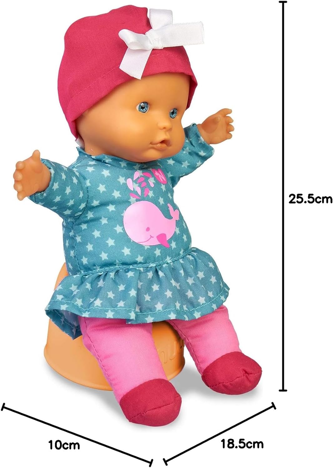 Nenuco - Baby Talks Spielzeugpuppe | Mit Tönen, Inklusive Orinal - Für Kinder ab 1 Jahr - Spielzeug Puppe, Puppen mit Zubehör