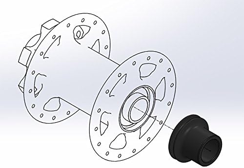 Wolf Tooth boostinator DF2 DT Swiss 240 cap Converter Normal Wheel with Hub, Black, One Size