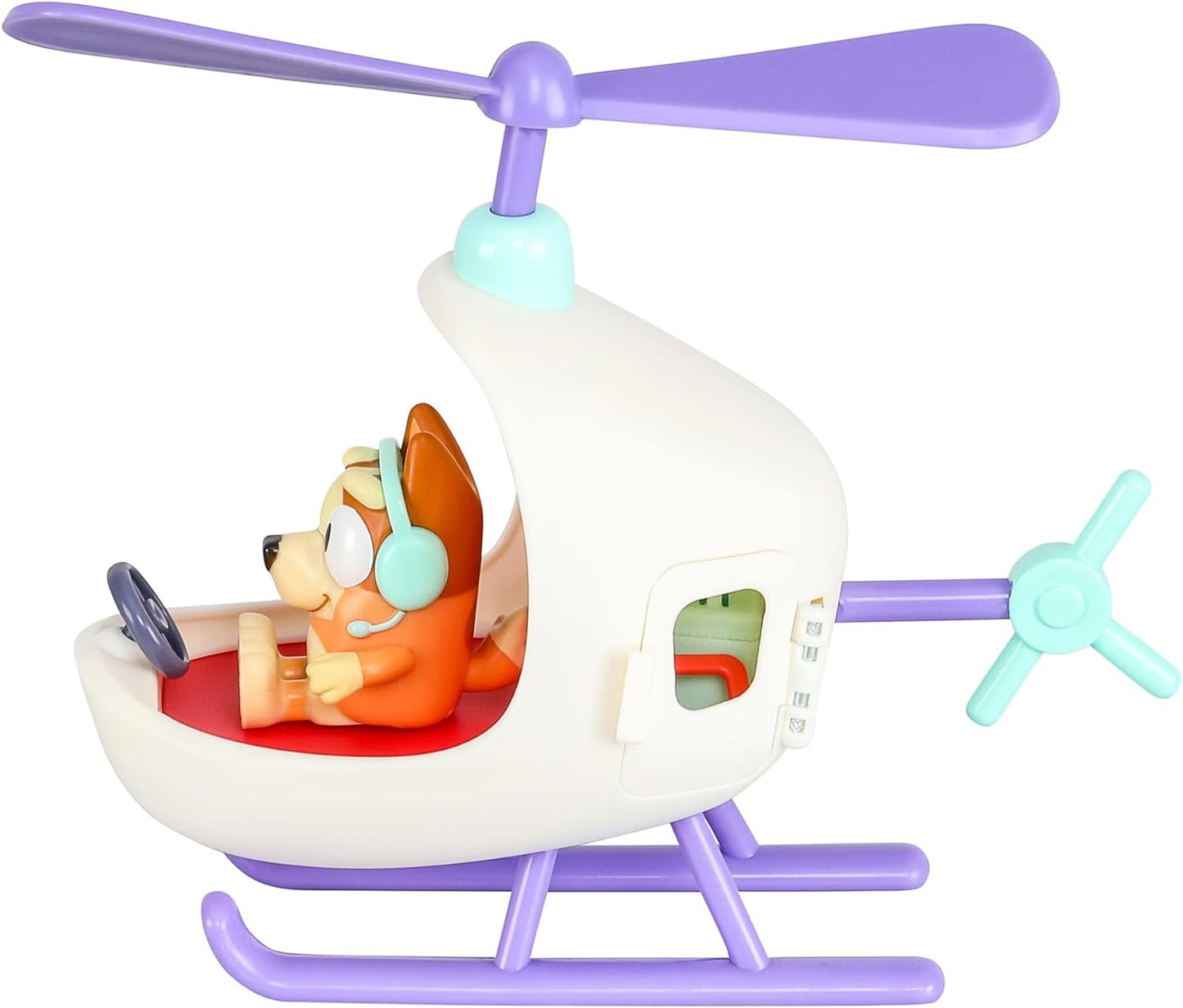 Bluey Voertuig en figuurpakket Bingo's helikopter met 2,5 inch bingo figuur en gereedschap accessoires
