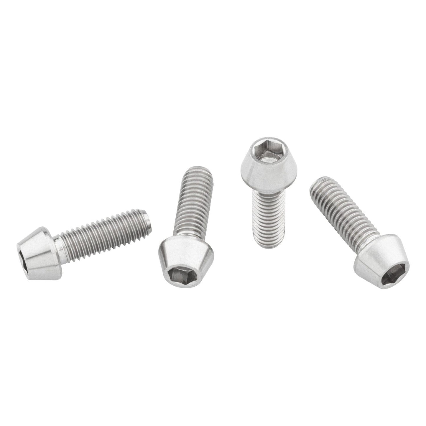 Wolf Tooth Titanium Bottle Cage Bolts Silver One Size