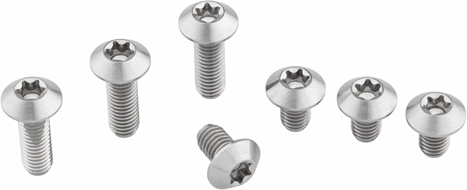 Wolf Tooth B-RAD Titanium Bolt Upgrade Kit - 3 Long Bolts and 4 Short Bolts