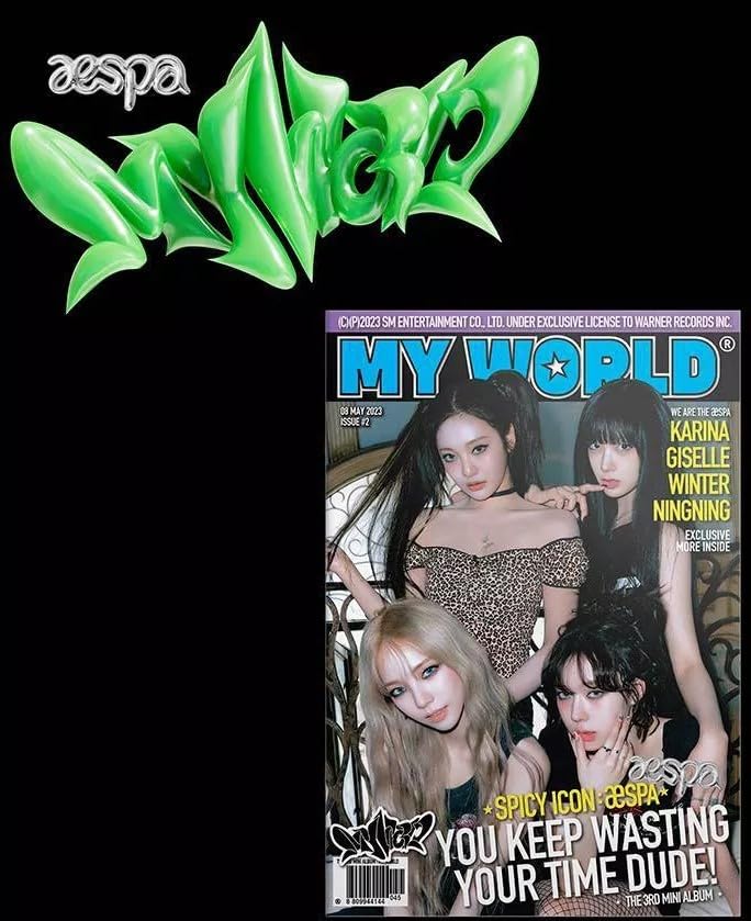 aespa - MY WORLD The 3rd Mini Album (Target Exclusive (ZINE Ver.) SM Entertainment
