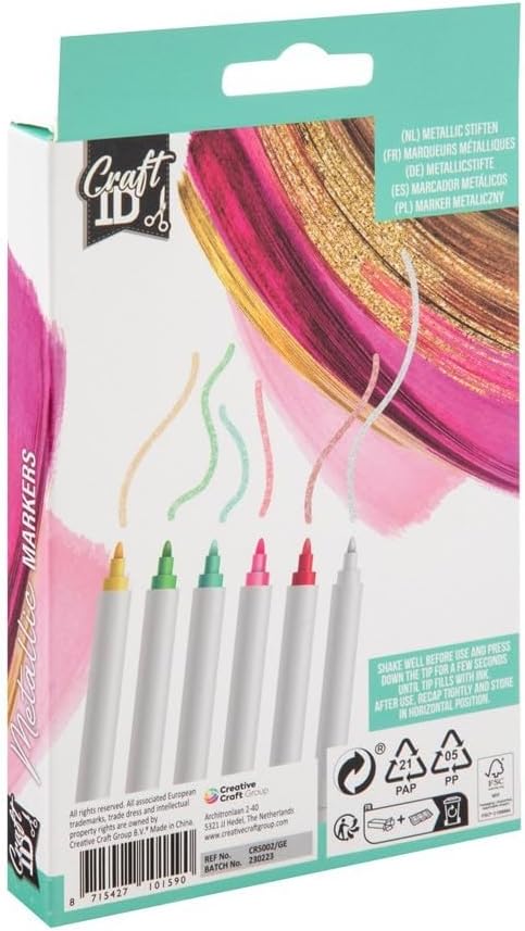Craft ID Metallic-Marker (6-teiliges Set