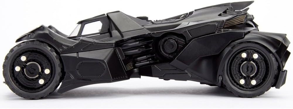 Jada Toys 253215004 Arkham Knight Batmobile Highly Detailed 1:24 Model Car Including Batman Figure, Cockpit and Doors Can Be Opened with wheel, Black