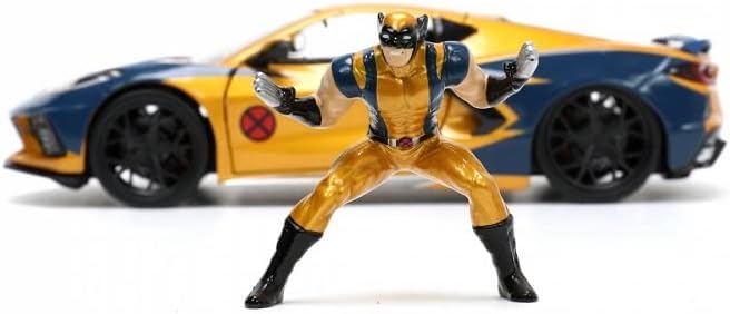 Jada MARVEL X-MEN WOLVERINE CHEVY CORVETTE 1:24 WITH FIGURE