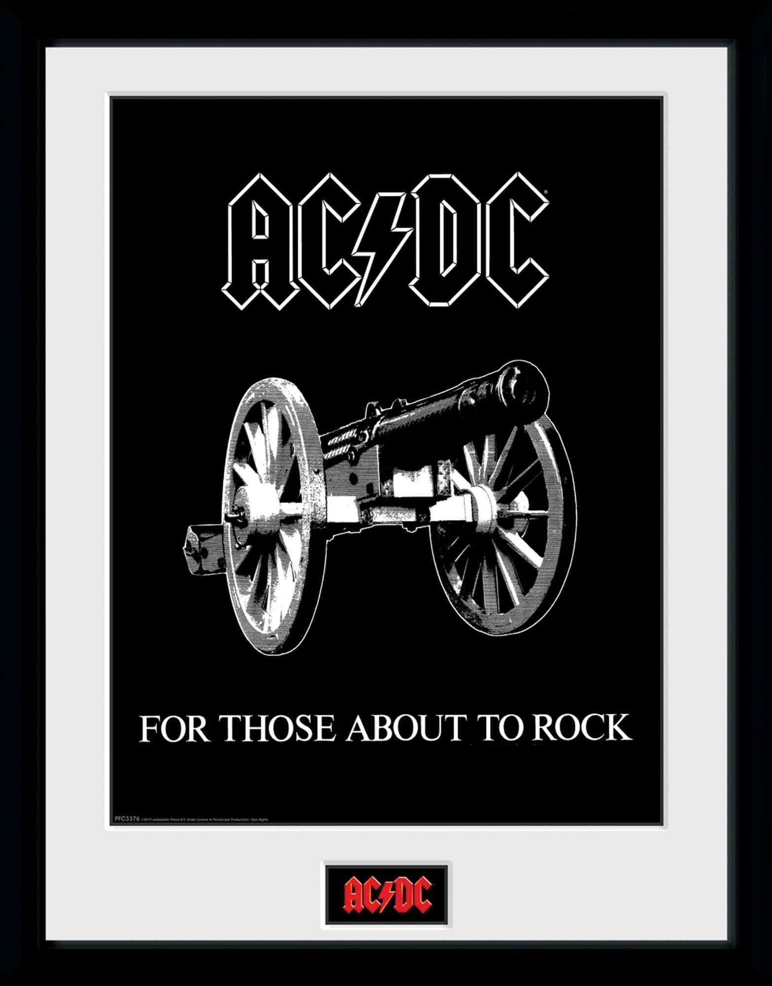 GB eye AC/DC For Those About to Rock 30 x 40cm Framed Collector Print