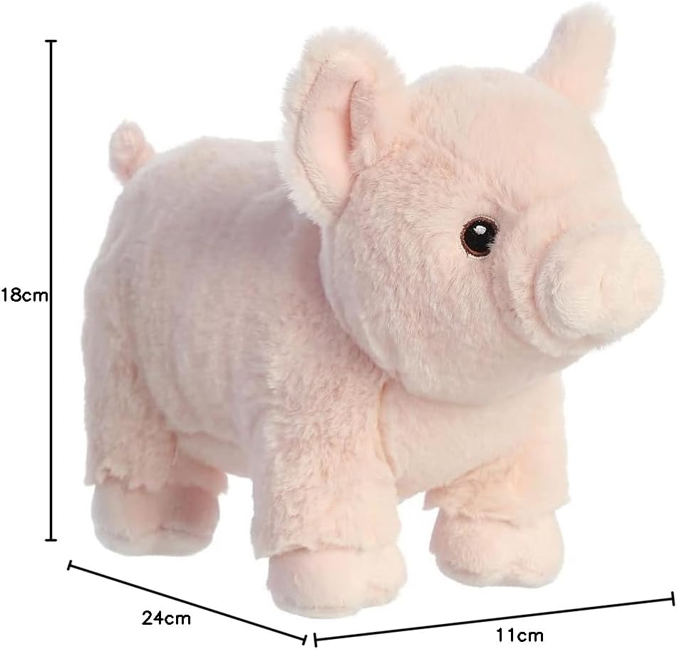 Aurora, 35025, Eco Nation Pig 9.5In, Soft Toy, Pink
