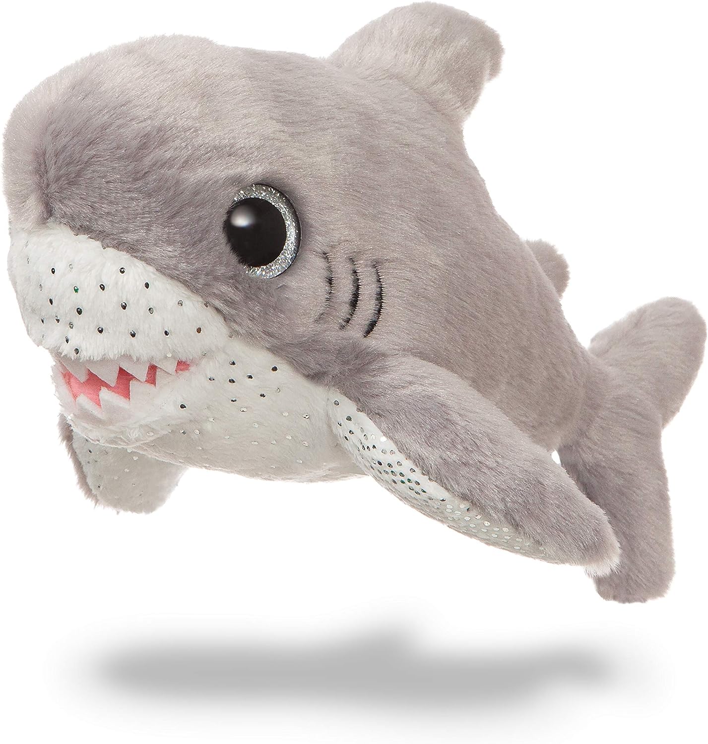 AURORA, 61208, Sparkle Tales, Finn The Shark, 7In, Soft Toy, Grey and White