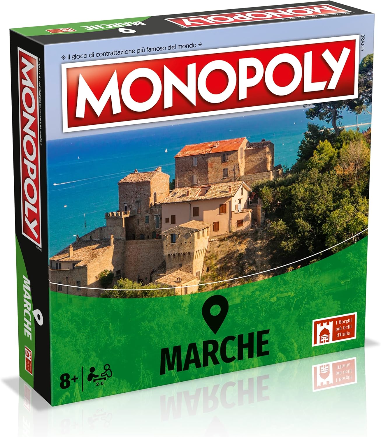 Winning Moves, Italy's most beautiful villages Marche edition, Italian edition, family game, for 8 years +