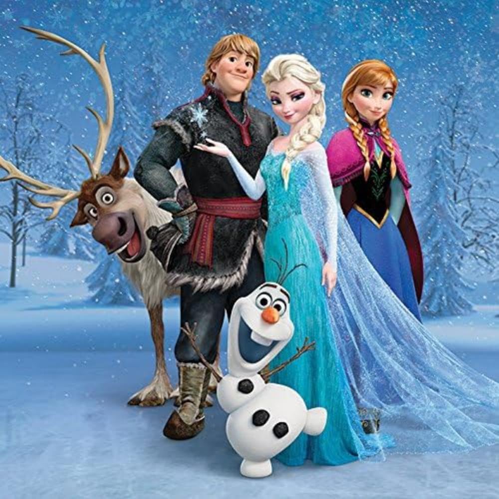 Frozen "Group" Canvas Print, Cotton, Multi-Colour, 3.20 x 30.00 x 30.00 cm