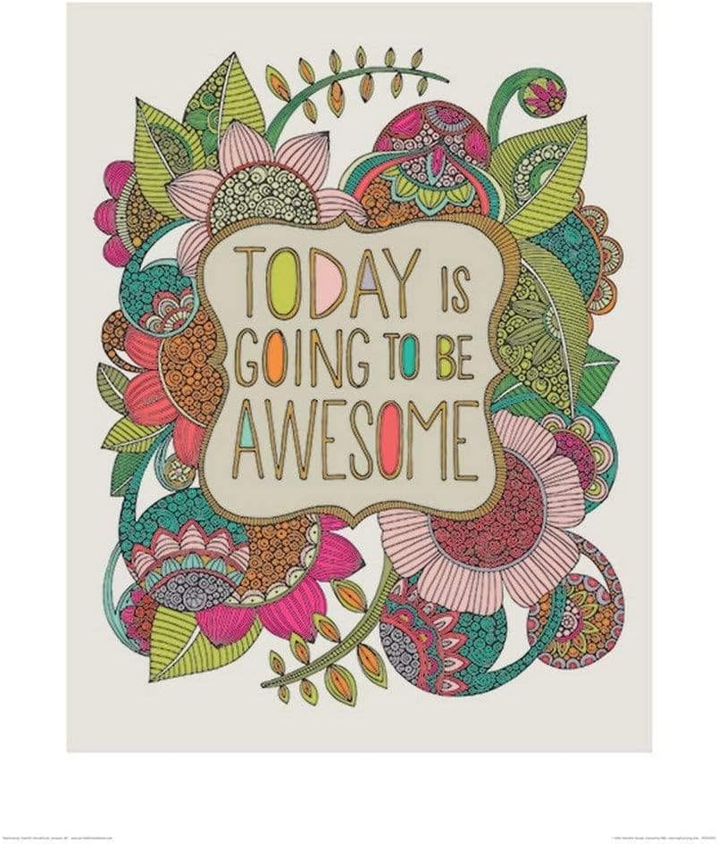 Pyramid International Valentina Ramos (Today is Going to be Awesome) -Art Print 40 x 50cm, Paper, Multicoloured, 40 x 50 x 1.3 cm