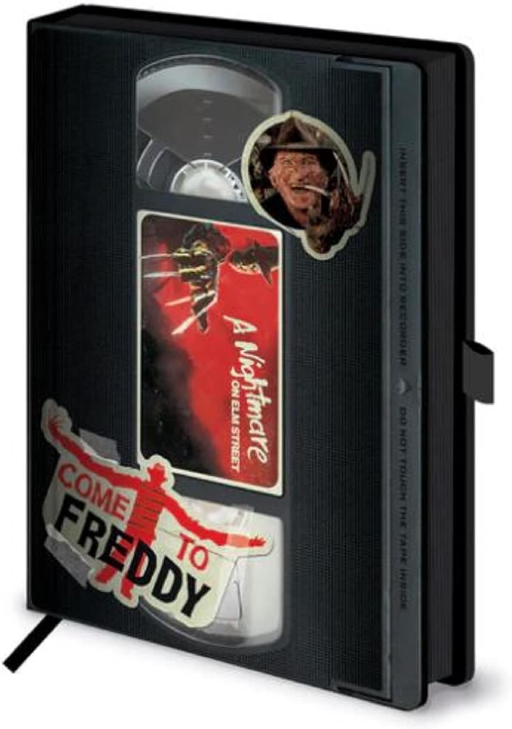 Pyramid International A Nightmare On Elm Street Journal Notebook A5 (Retro Video Nasty VHS Design) Notepads A5 and Note Book in Presentation Gift Box, 240 Pages - Official Merchandise