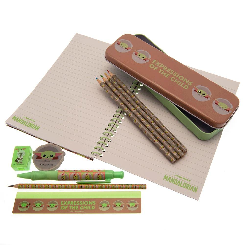 Pyramid International Star Wars: The Mandalorian A5 Lined Notebook and Bumper Stationery Set (Expressions of The Child Design) - Official Merchandise