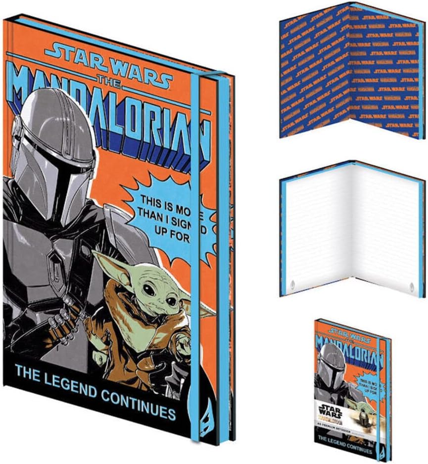 Pyramid International Star Wars The Mandalorian Notebook (More Than I Signed Up For Design) A5 Writing Pad with Lined Pages, Star Wars Gifts for Men and Women - Official Merchandise