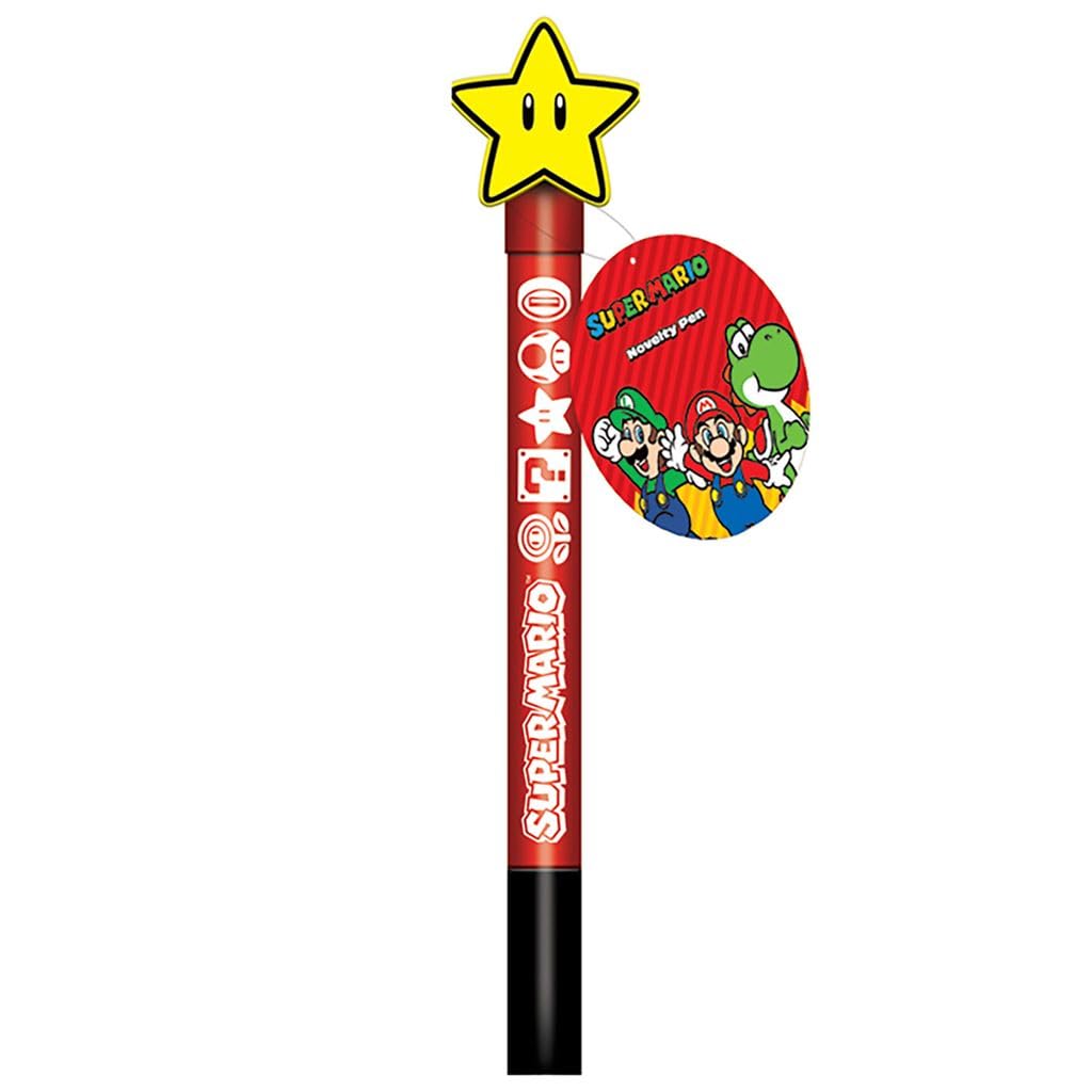 Pyramid International Super Mario - Bolígrafo con Tapa giratoria (diseño Super Star), Producto Oficial
