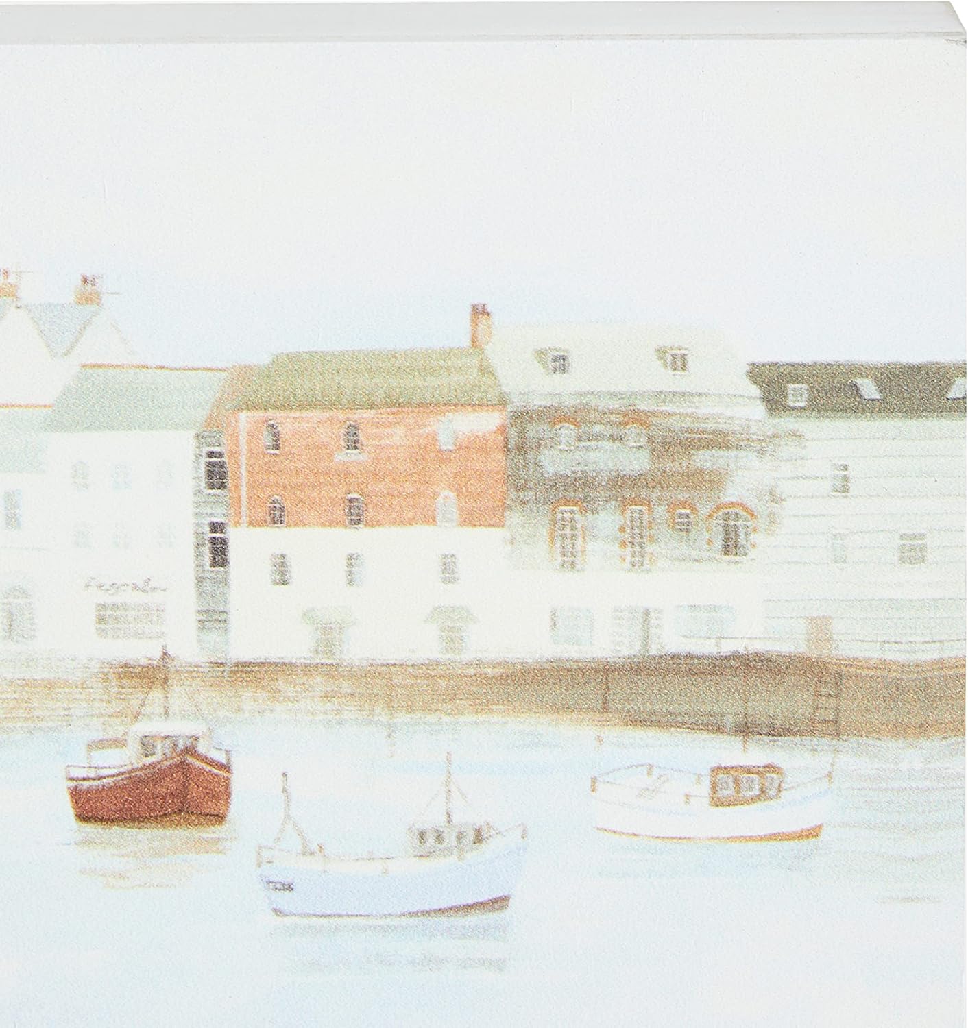 Hannah Cole (Cornish Sea Dog 20 x 20cm Wooden Wall Art, Multi-Colour, 20 x 20 cm