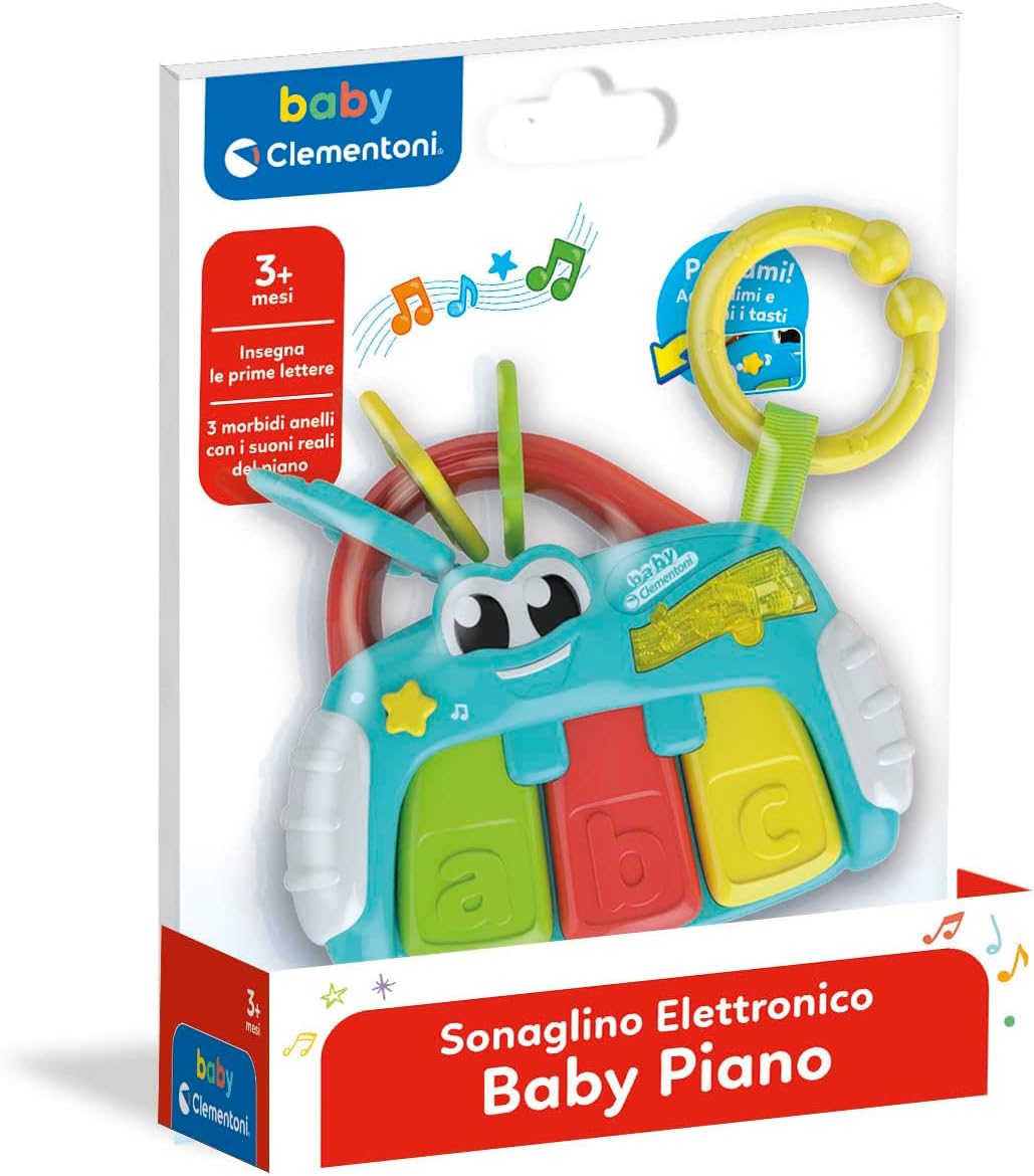 Clementoni 17221 Electronic Rattle Baby Pianola Toy