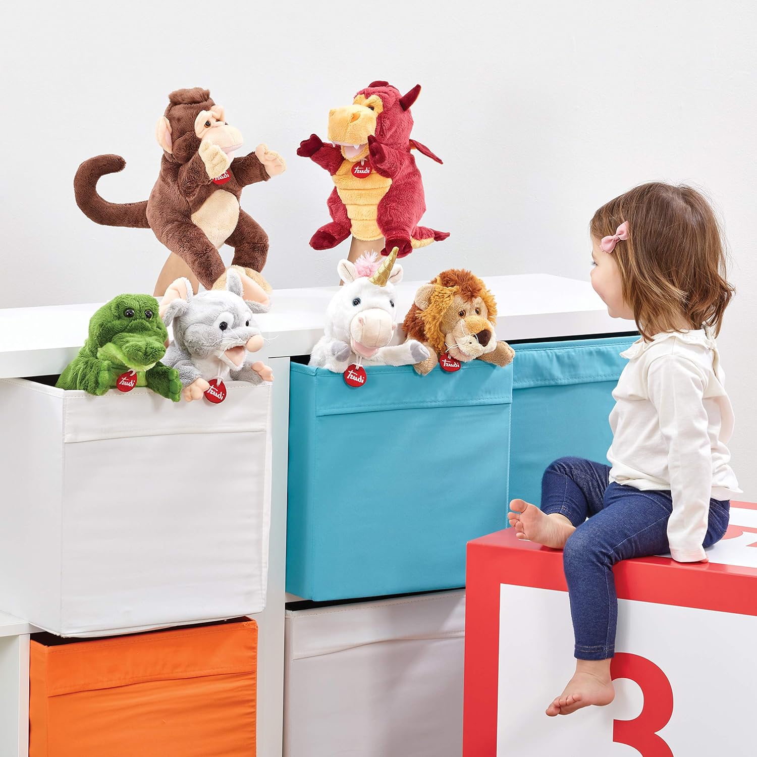 Trudi | Lion Puppet: plush lion puppet | Plush Toys | Suitable from birth