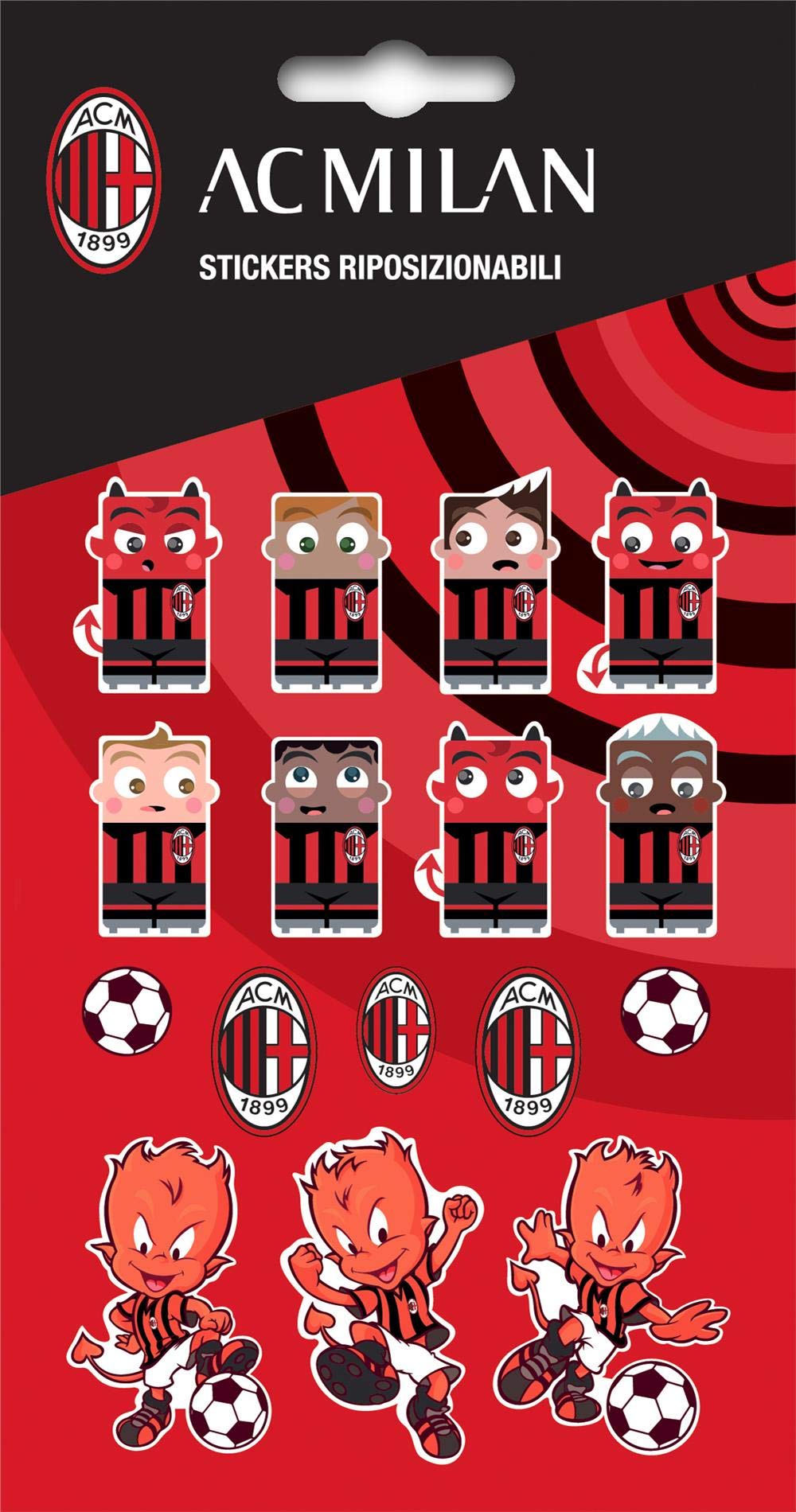 Calcio: Imagicom - Wallmil101 - Ac Milan Pvc Sticker Graphic