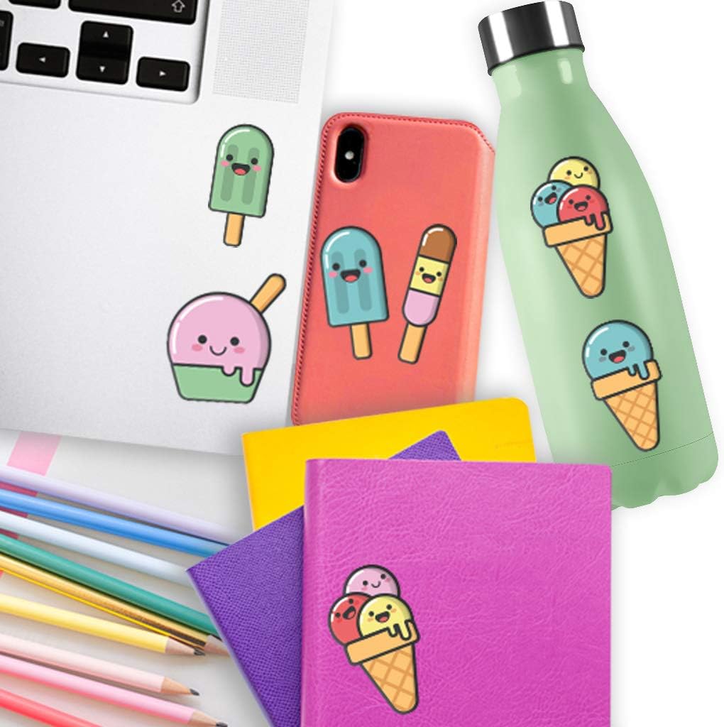 Imagicom Stickers 3D Ice Cream with Glitter