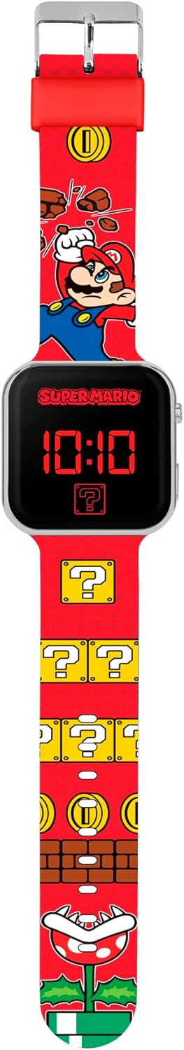 Nintendo Super Mario Printed Strap LED Watch GSM4107