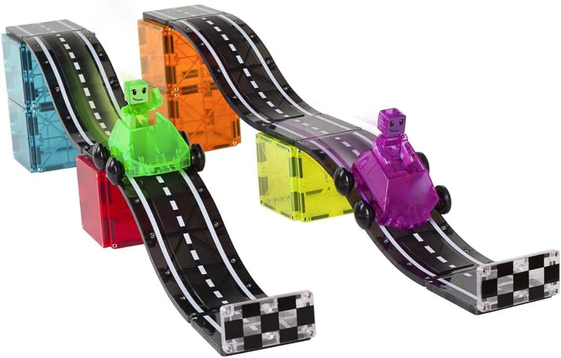 Magna-Tiles Downhill Duo 40-Piece Set, Black