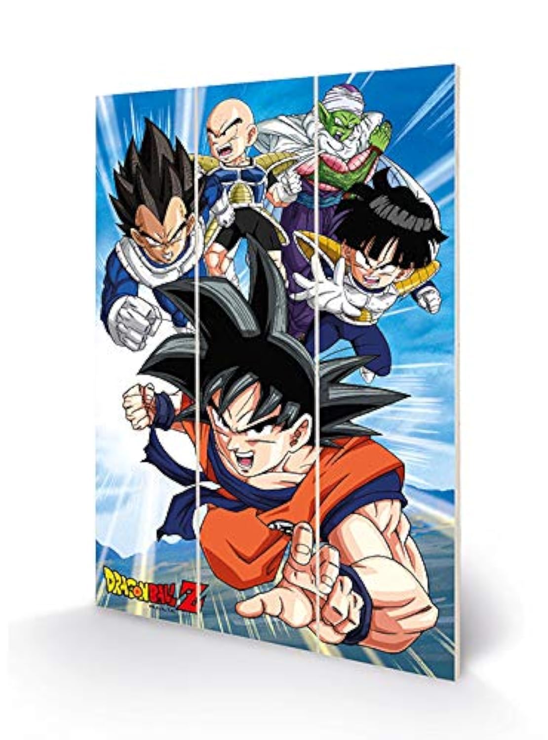 Pyramid International Dragon Ball Z Wooden Print (Strength and Heart of a Hero), 20cm x 29.5cm – Official Merchandise