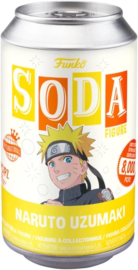 Funko Vinyl Soda: Naruto Uzumaki - Yellow Chase - (Styles May Vary) - Collectible Vinyl Figure - Gift Idea - Official Products - Toys for Kids and Adults - Anime Fans