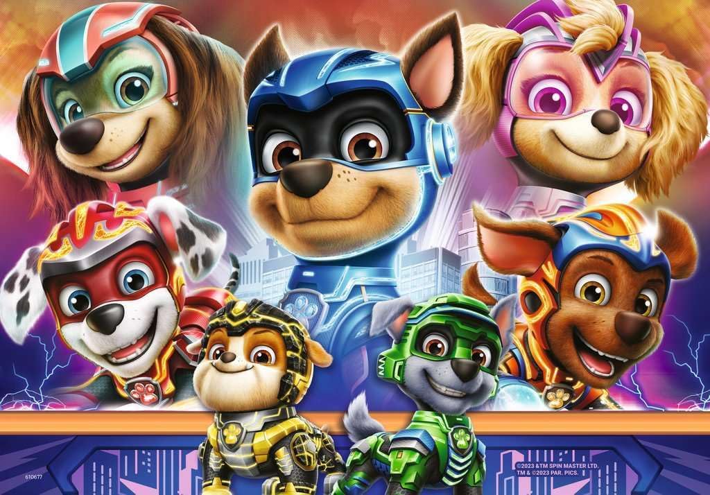 Ravensburger Paw Patrol Mighty Movie - 2x 12 Piece Jigsaw Puzzles for Kids Age 3 Years Up - Toddler Toys