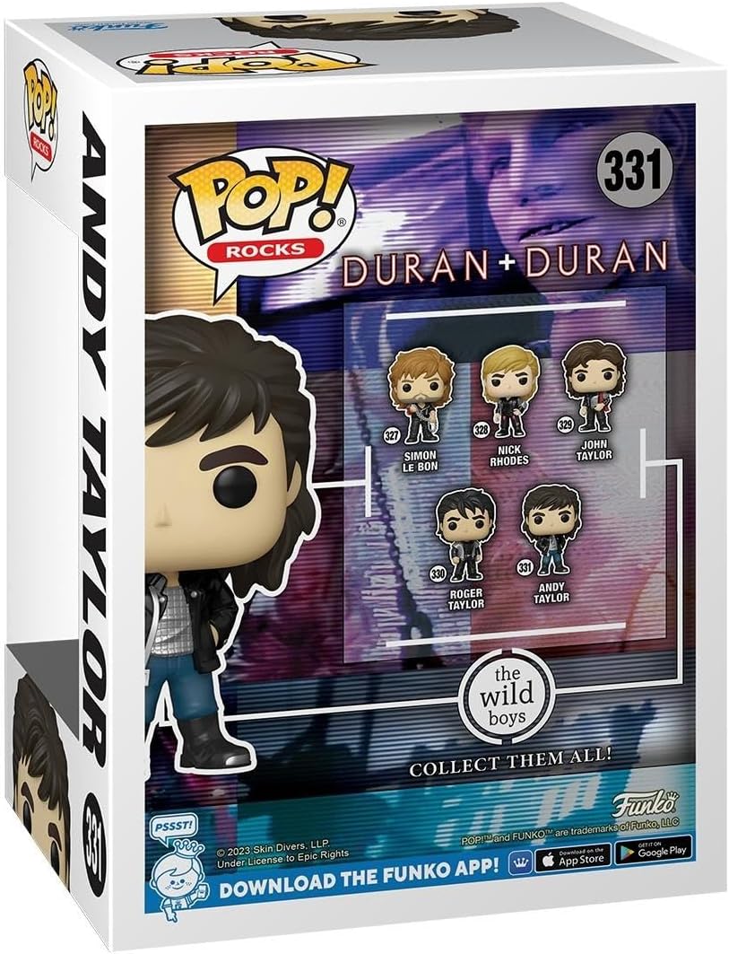 Funko POP! Rocks: Duran Duran - Wild Boys Andy Taylor - Collectable Vinyl Figure - Gift Idea - Official Merchandise - Toys for Kids & Adults - Music Fans - Model Figure for Collectors and Display