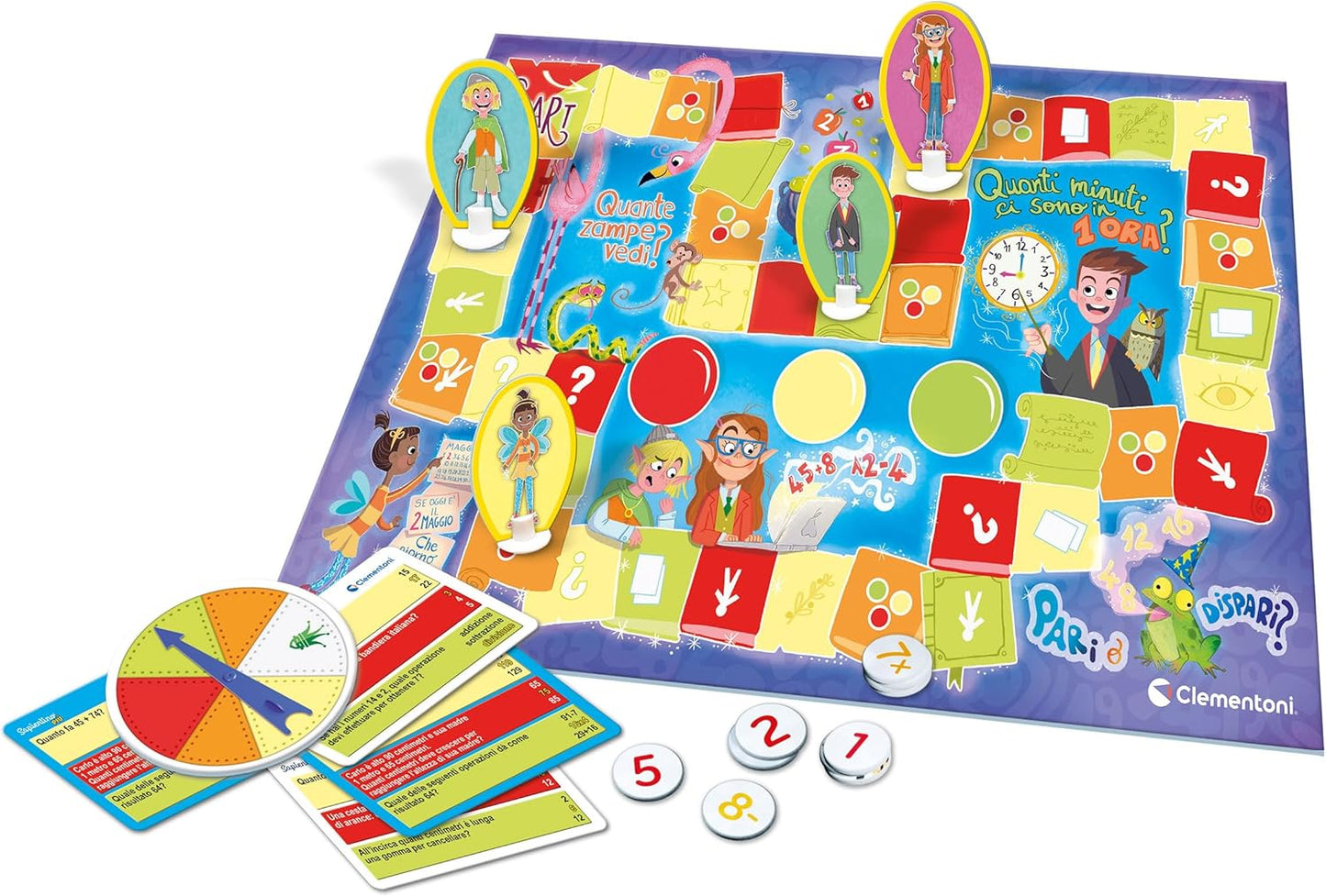 Clementoni - 16596 - Sapientino più - Aritmetica Divertente - Gioco Educativo per Bambini dai 6 Anni per Imparare I Numeri, Gioco da Tavolo sulle Operazioni E Tabelline, Made in Italy