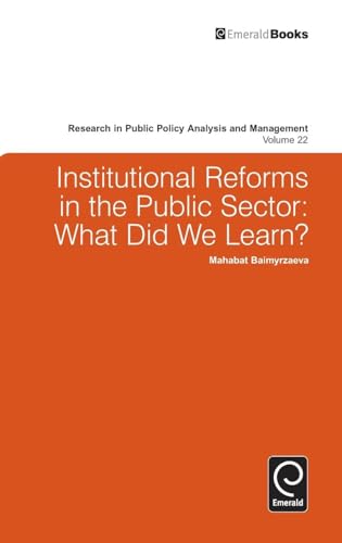 Institutional Reforms in the Public Sector