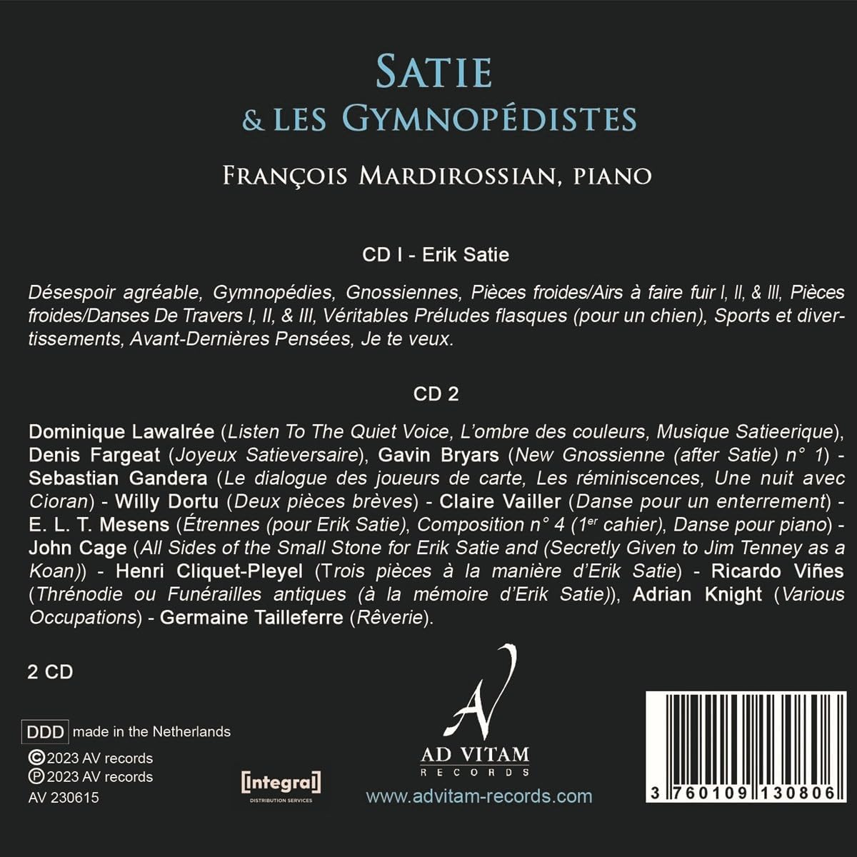 Satie & les Gymnopédistes