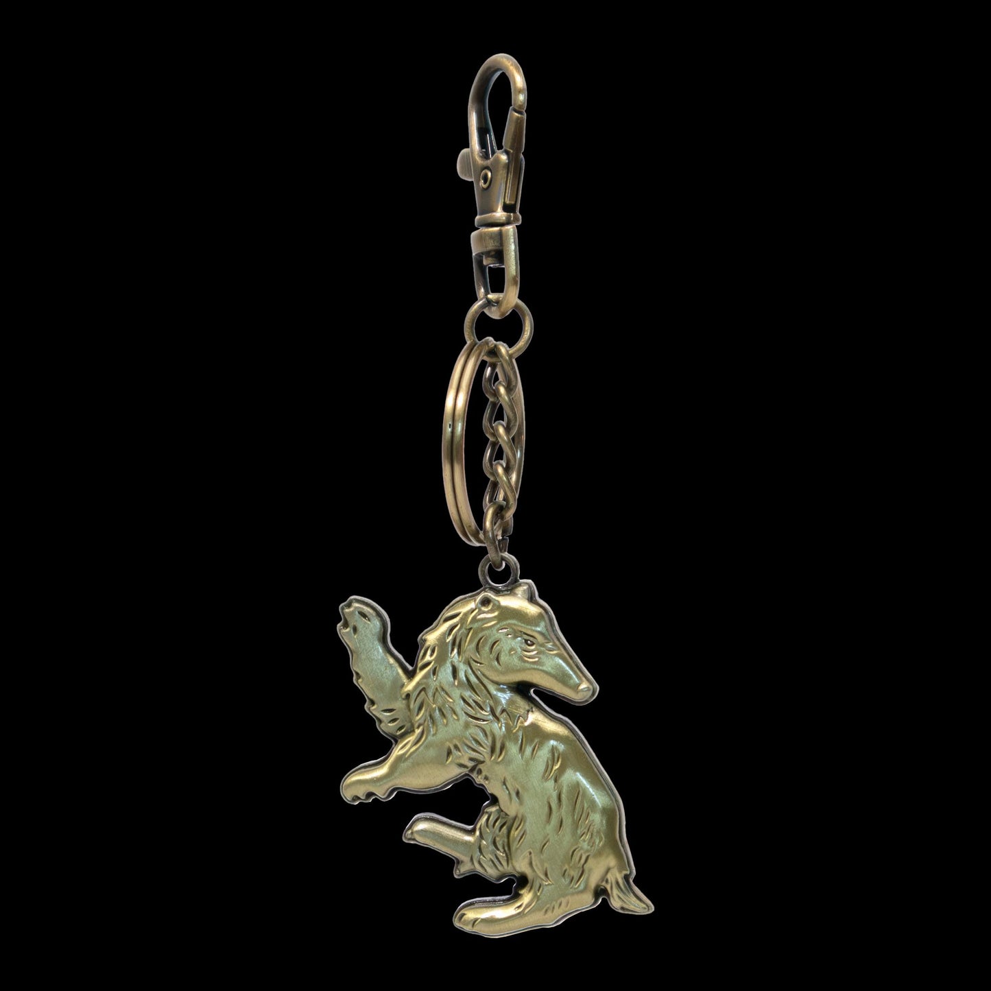 The Noble Collection Harry Potter Hufflepuff Keychain Small Gold