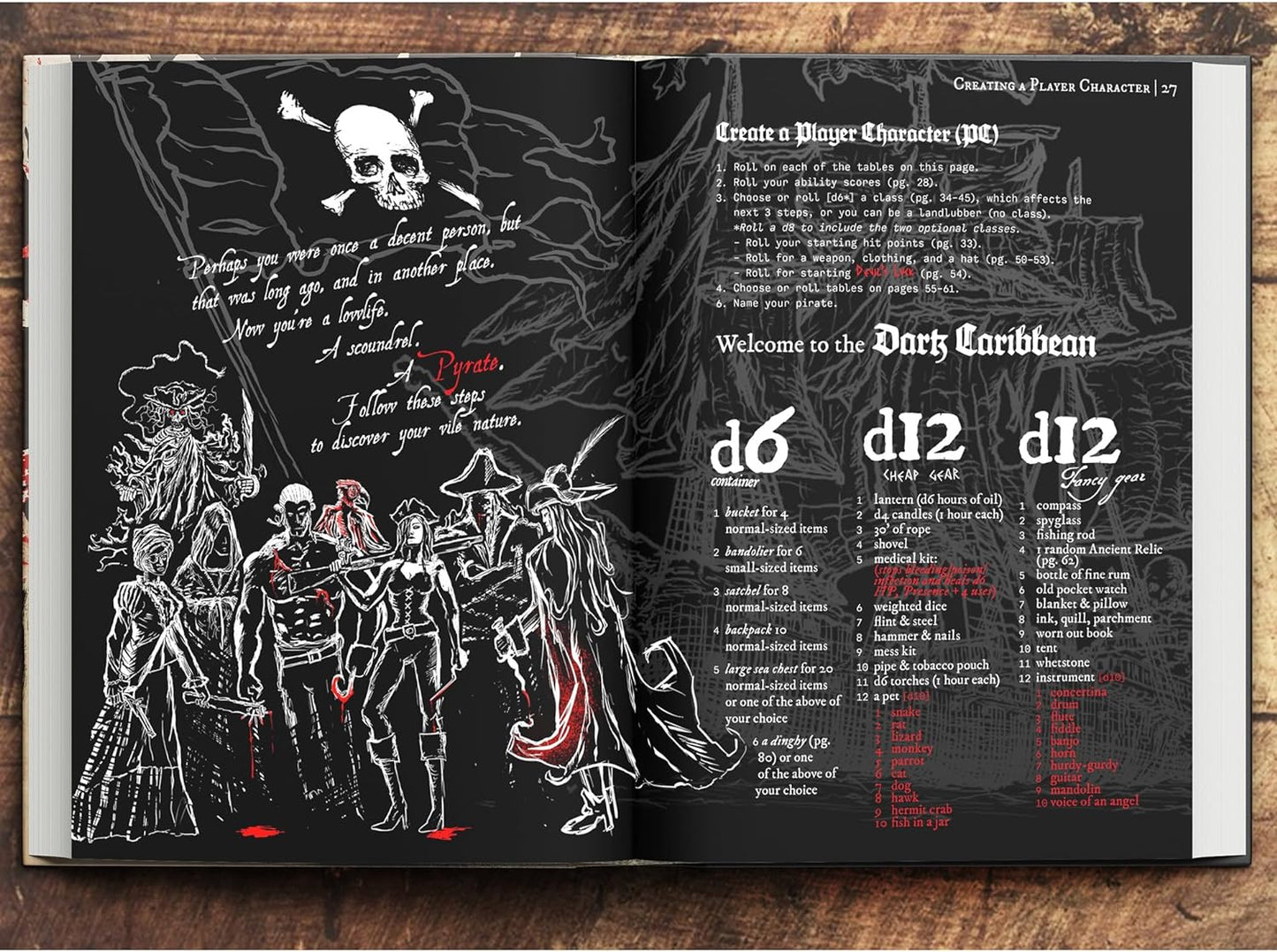 Pirate Borg Core Rulebook (Fantasy RPG, Digest-Sized Hardback