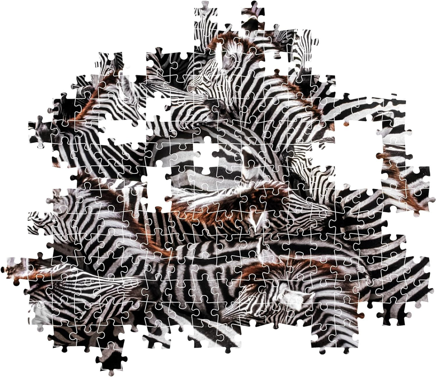 Clementoni 39729 National Geographic-Zebras in Holding Pen 1000 Pieces, Jigsaw Adults, Puzzle Animals-Made in Italy, multi-coloured