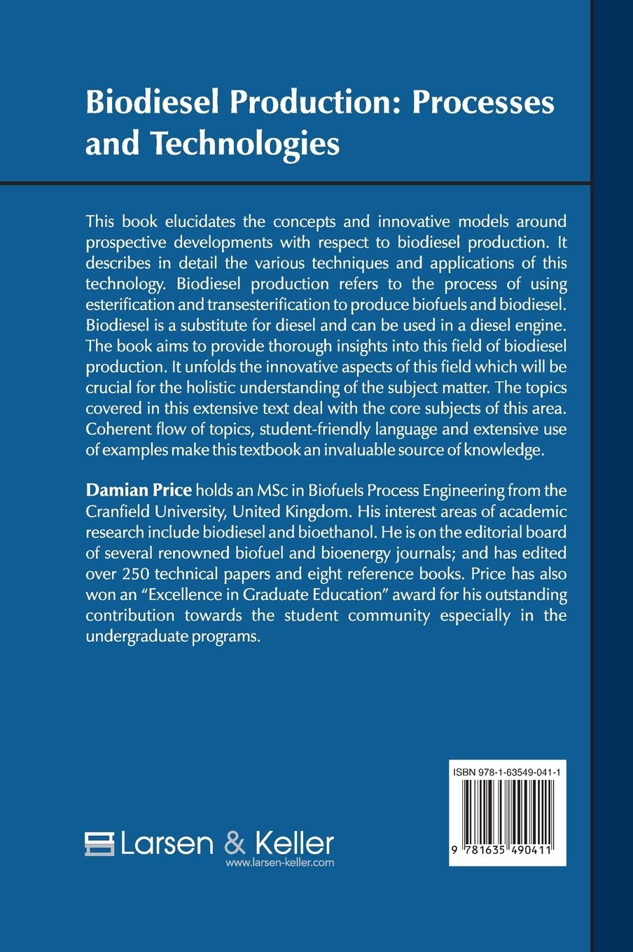 Biodiesel Production: Processes and Technologies