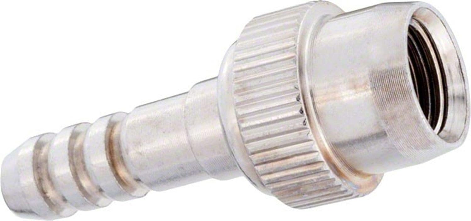 Silca Thread-on Schrader Chuck | 1/4" hose barb universal fit for most hand pumps bike pumps with rubber hose