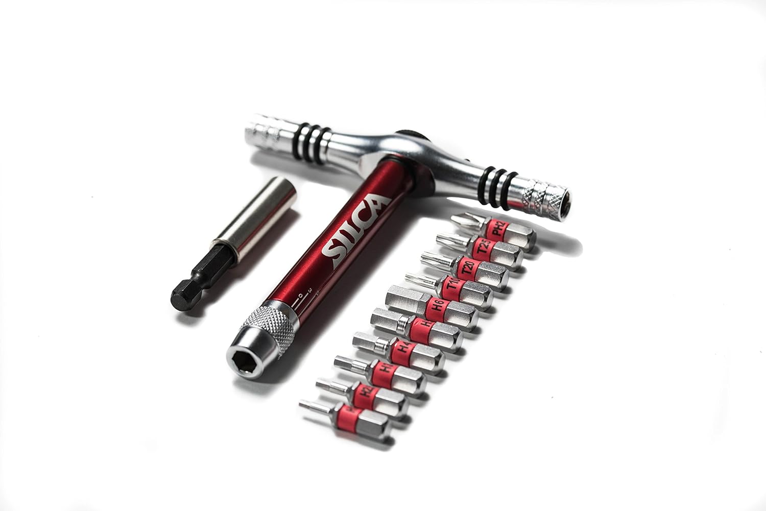 Silca T Ratchet And Torque Kit Red / One Size, Red (One Size)