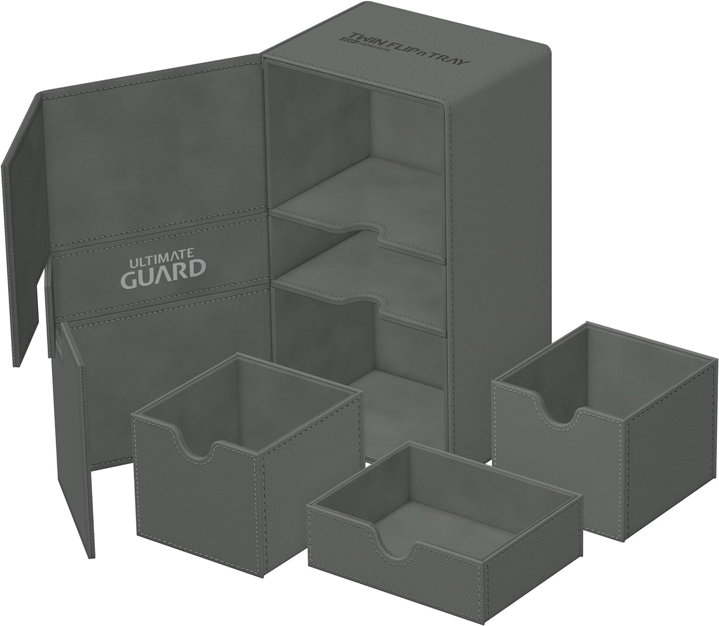 Ultimate Guard Twin Flip`n`Tray 200+ XenoSkin Monocolor Grey