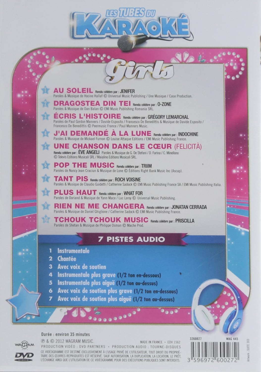 Tubes du Karaoké : Girls 2012